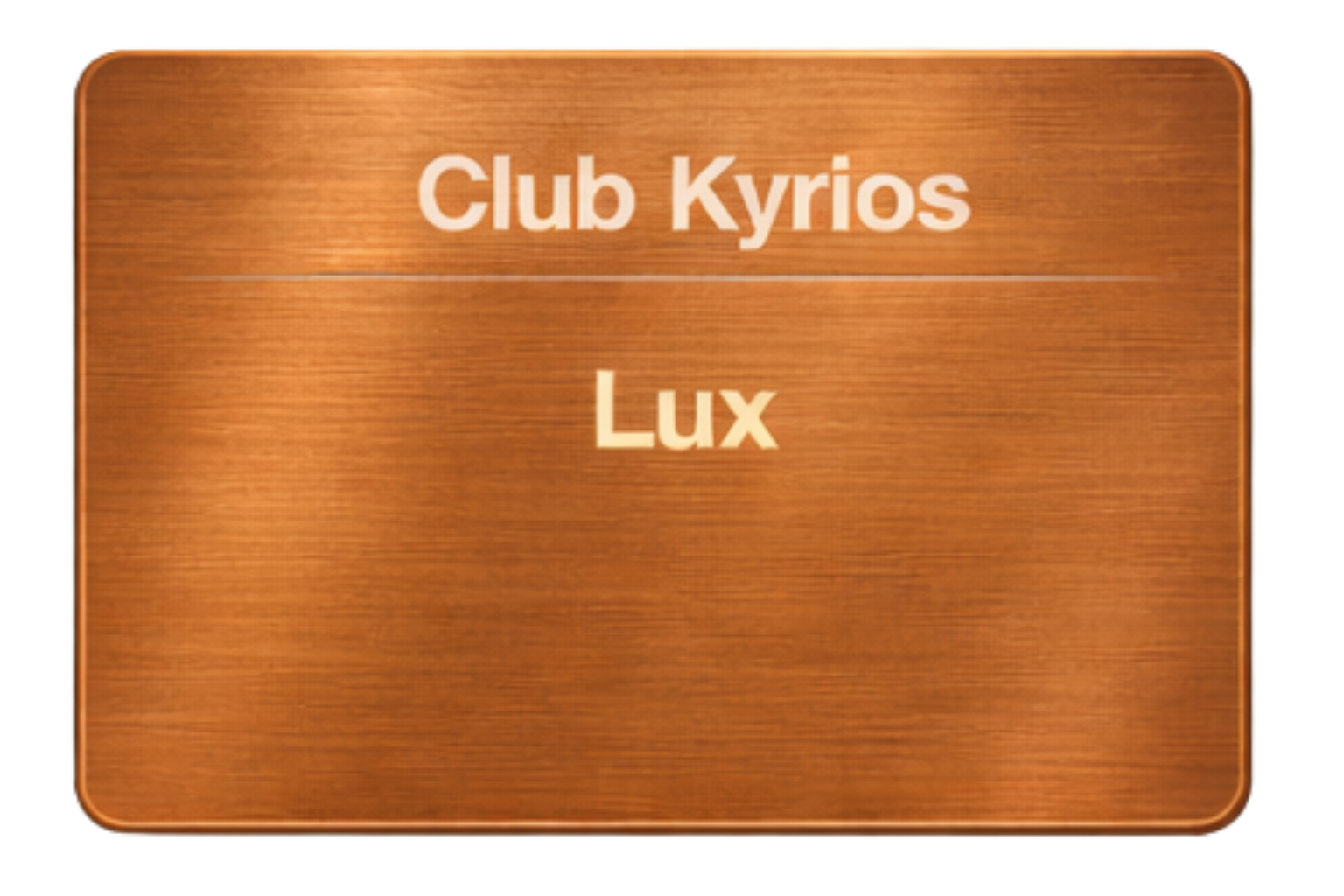 Club Kyrios Lux Membership